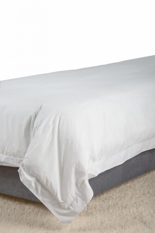 Cotton Percale Duvet Cover Oxford Set - 200TC - Image 4